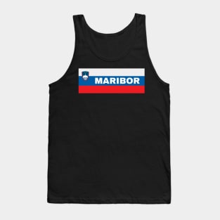 Maribor City in Slovenian Flag Tank Top